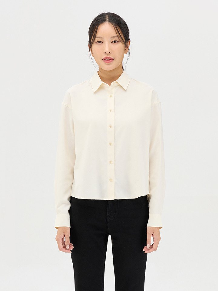 여성) 소프트피치 루즈핏 셔츠