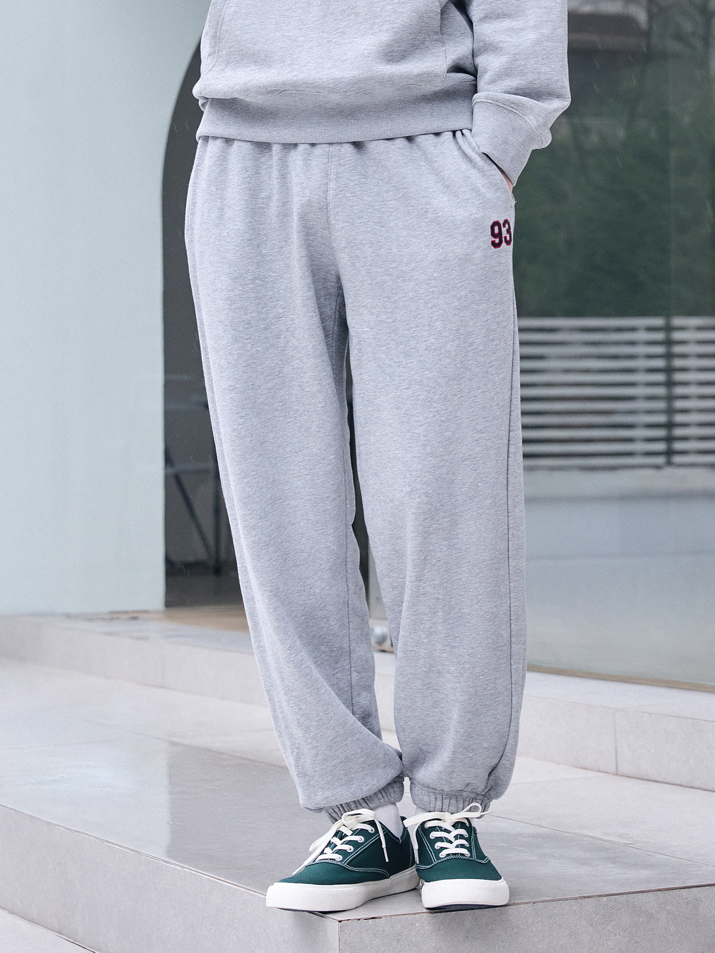 남성) 테리 조거 루즈 스웨트팬츠 (SET-UP)