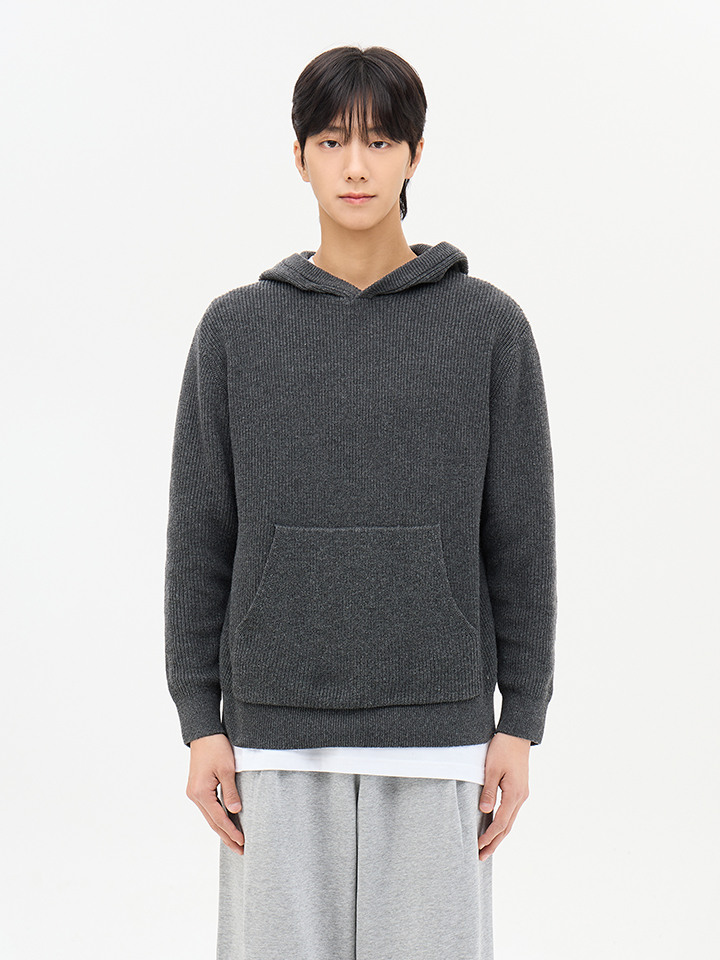 남성 ) 울블렌드 후드 스웨터