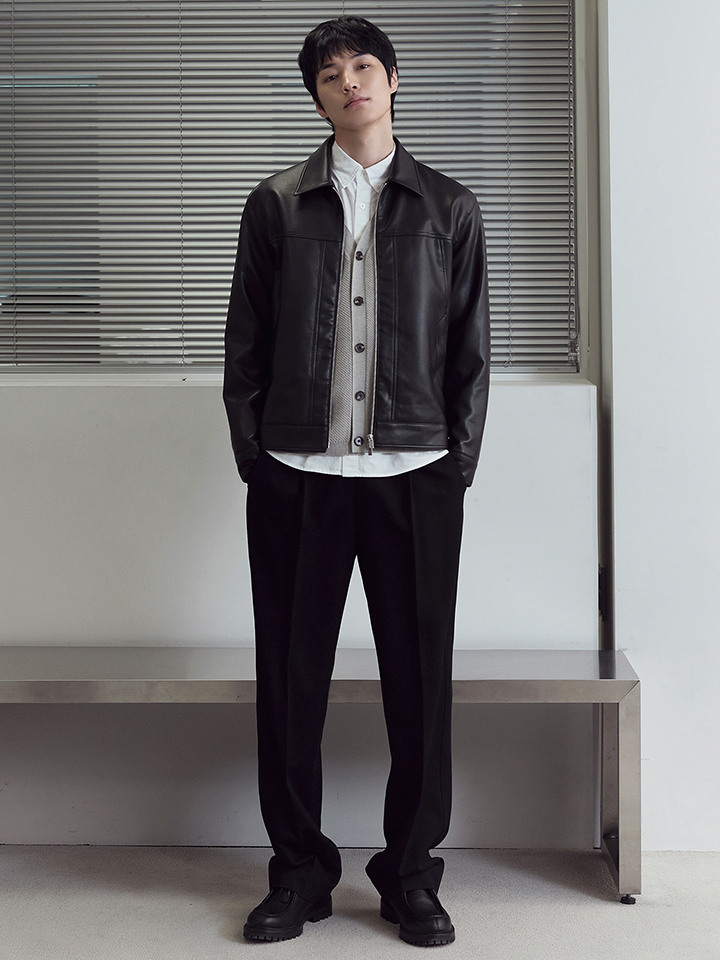 남성) 와이드 밴딩 슬랙스