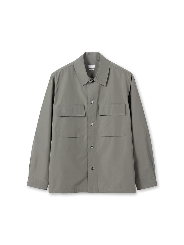 남성) 스냅 투포켓 아우터형 셔츠
