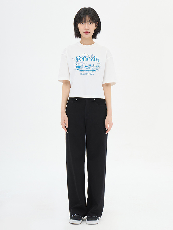 여성) COOL 와이드 데님