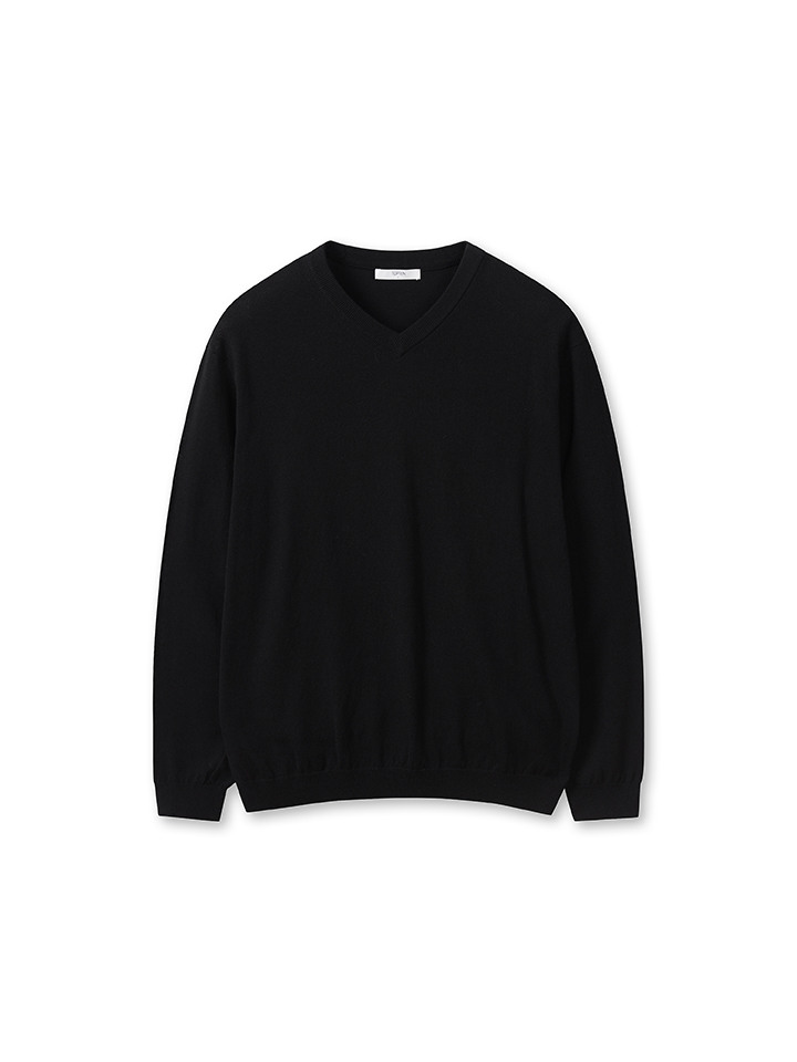 남성) 워셔블 V넥 스웨터(오버핏)