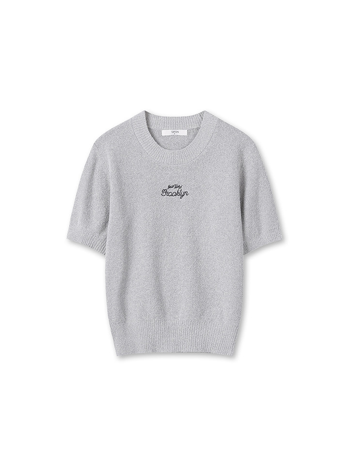 여성) 부클 크루넥 스웨터