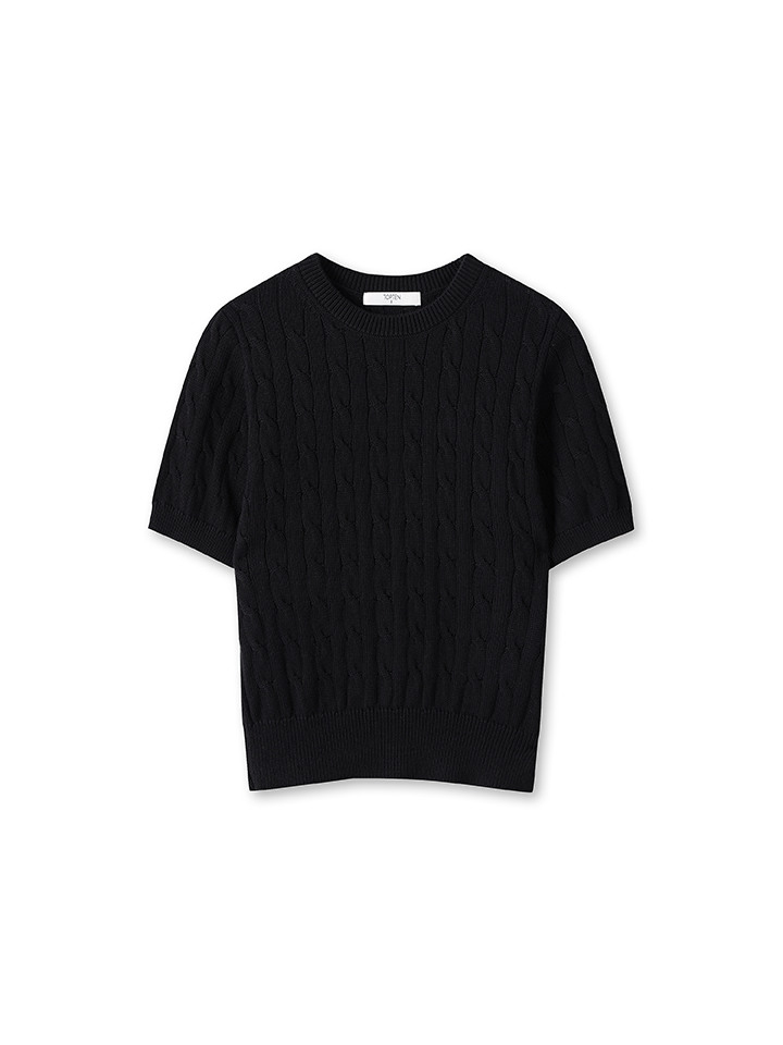 여성) 수피마 코튼 케이블 스웨터