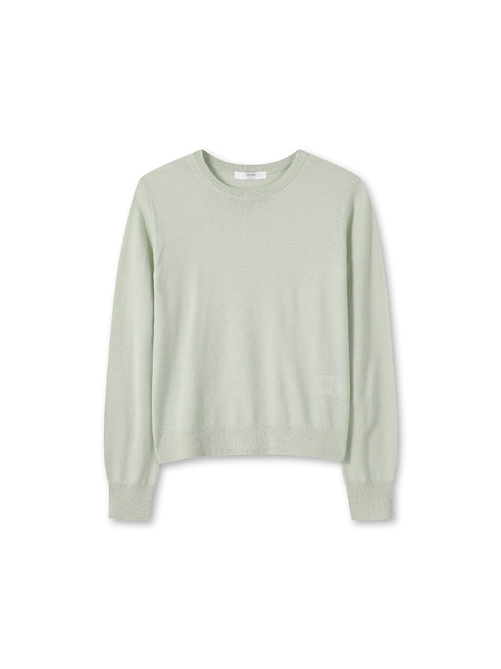 여성) 프리미엄 화인 메리노 크루넥 스웨터