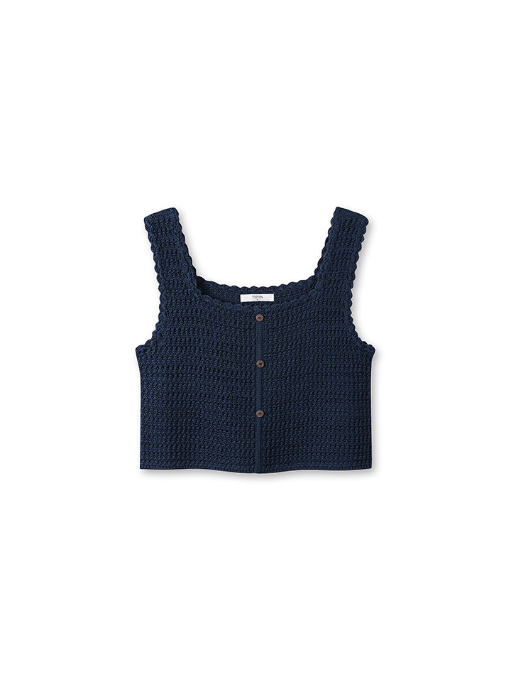 여성) 크로셰 스웨터 베스트