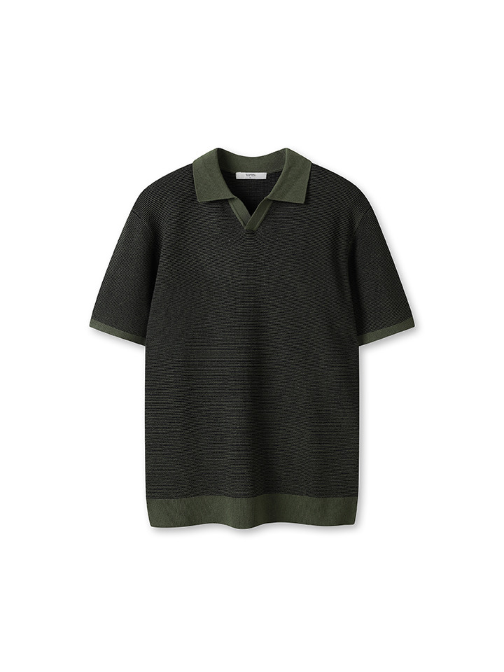 남성) 쿨라이트 오픈카라 스웨터