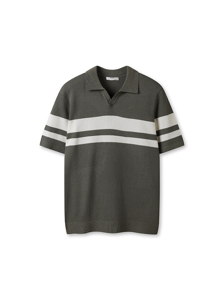 남성) 쿨라이트 오픈카라 스웨터