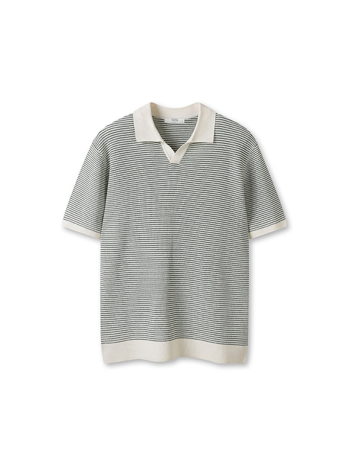 남성) 쿨라이트 오픈카라 스웨터