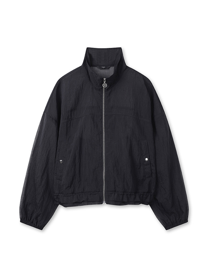 여성) 메쉬라이크 오버핏 점퍼