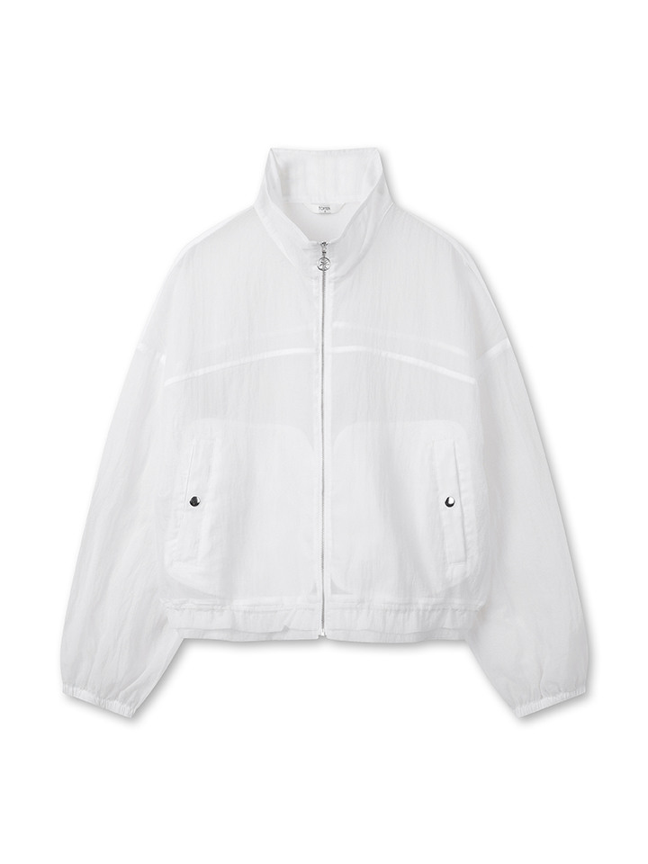 여성) 메쉬라이크 오버핏 점퍼