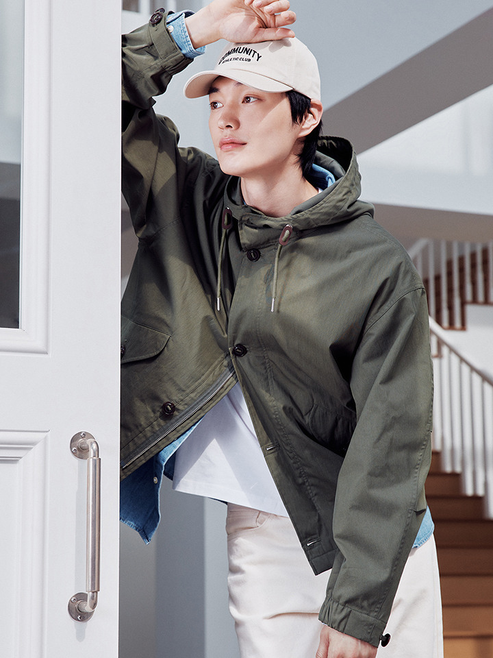 남성) 후드 사파리 점퍼