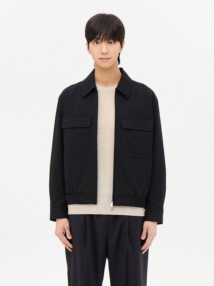 남성) 투포켓 블루종 트러커 (2WAY 지퍼)