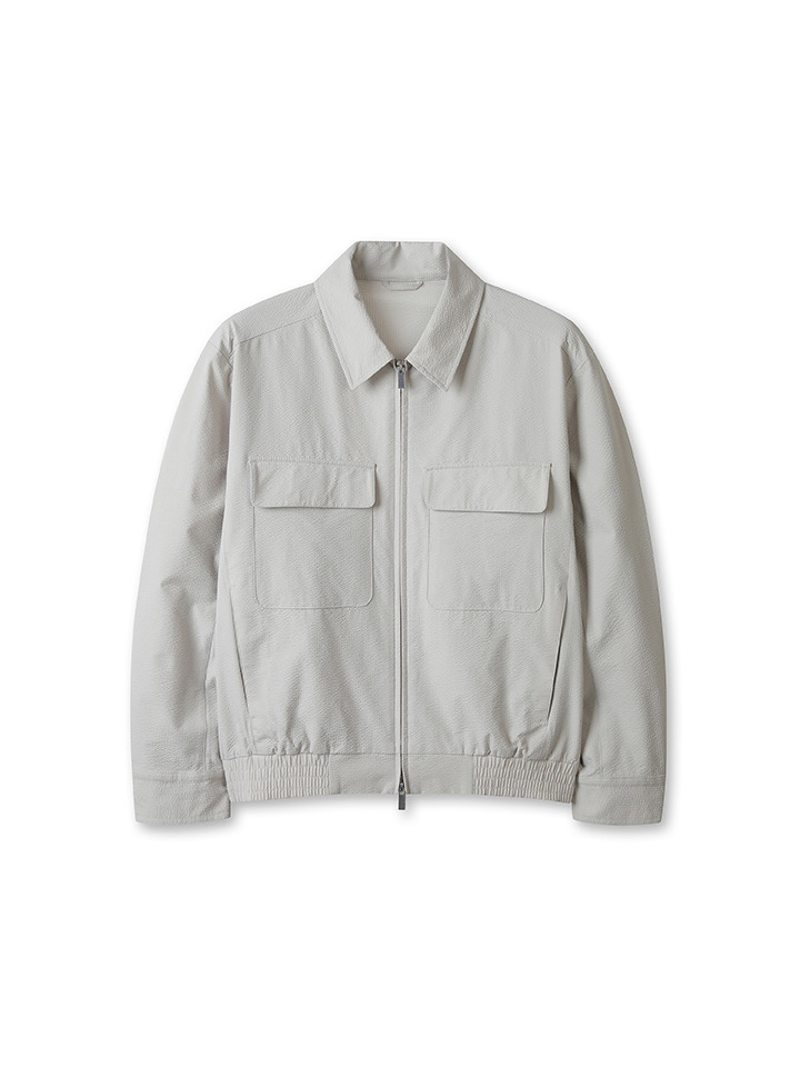 남성) 시어써커 트러커 재킷