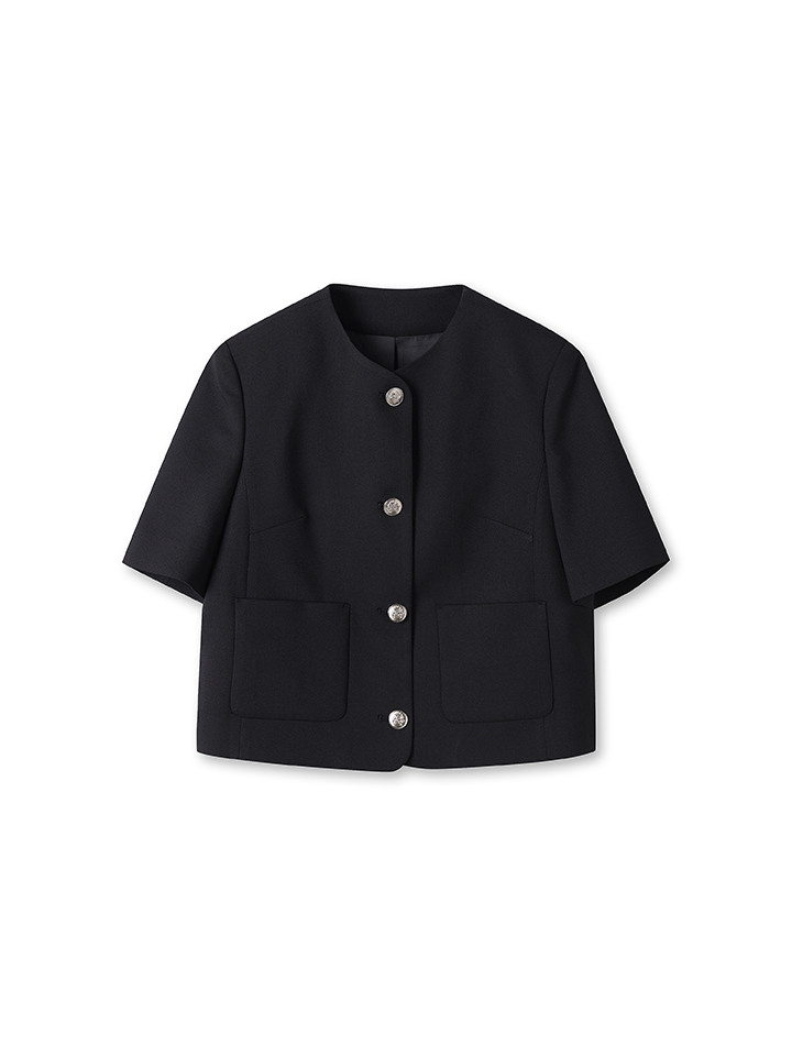 여성) 쿨터치 라운드넥 숏슬리브 재킷(SET MSF2PH2501)