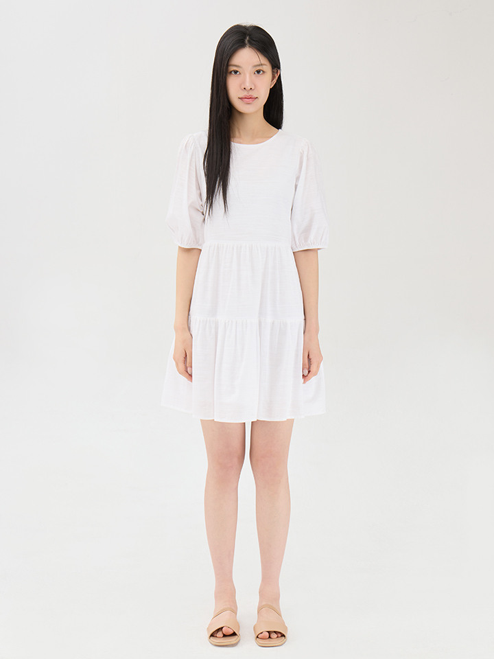 여성) 티어드 미니 원피스