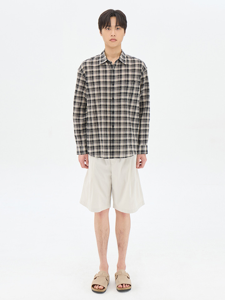 남성) 코튼 버뮤다 밴딩 쇼츠