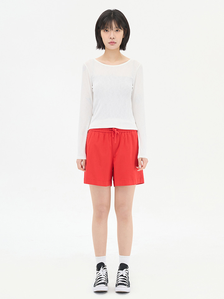 여성) 코튼 밴딩 쇼츠