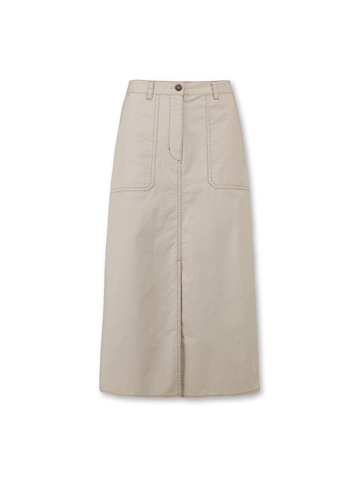 여성) 코튼 베이커 A라인 스커트