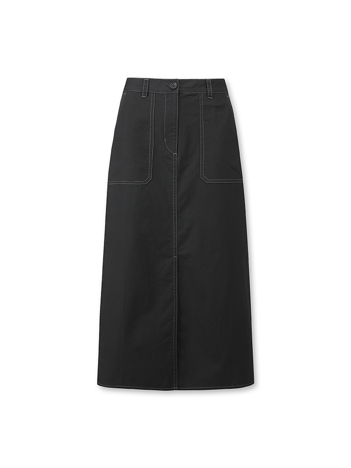 여성) 코튼 베이커 A라인 스커트