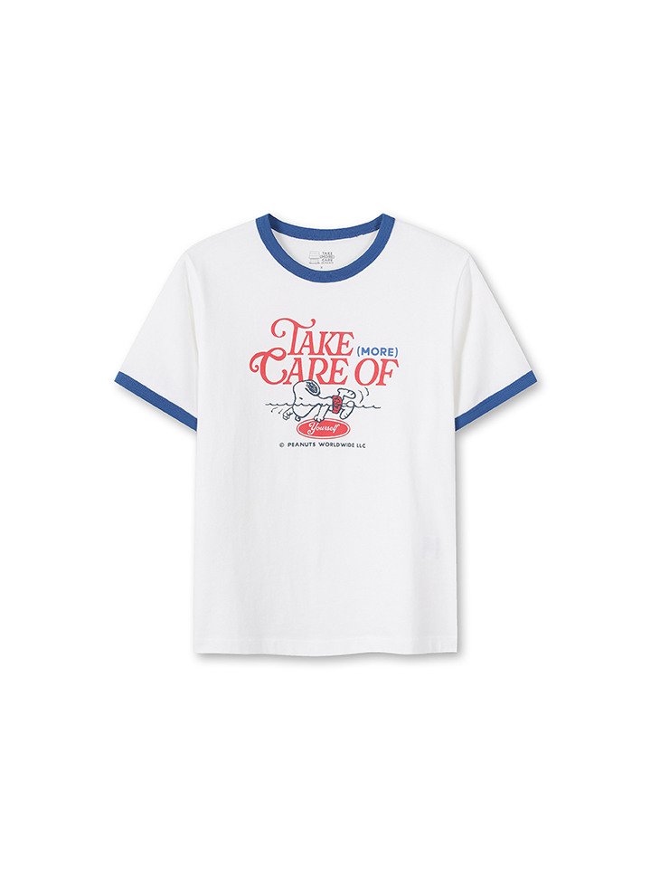 여성) 코튼 콜라보 반팔 티 (PEANUTS)