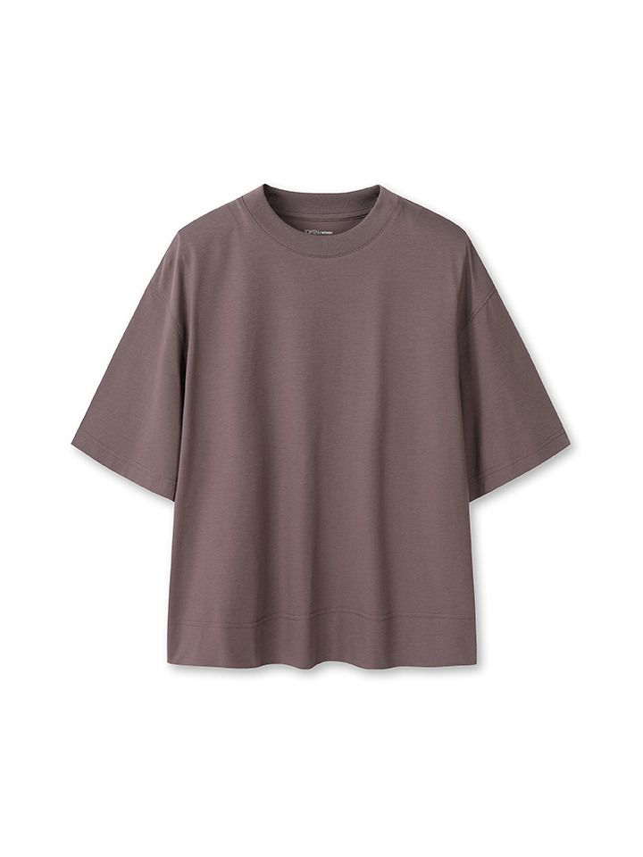 여성) 쿨에어 코튼 크루넥 반팔 티 (오버핏)