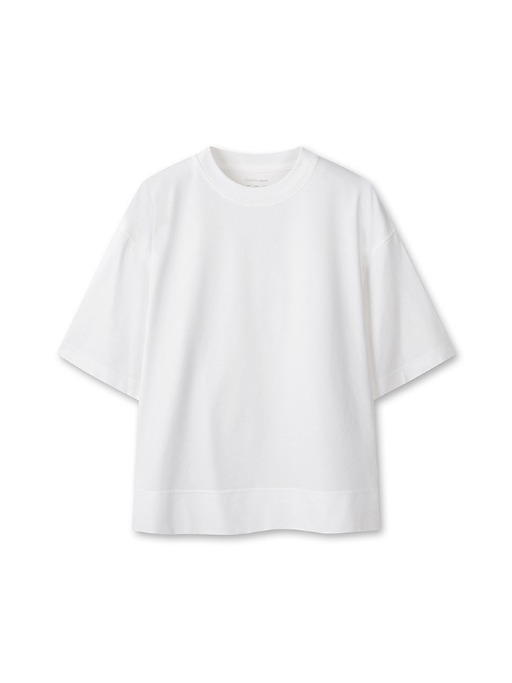 여성) 쿨에어 코튼 크루넥 반팔 티 (오버핏)