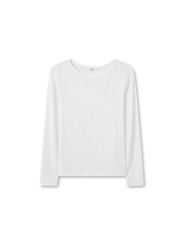 여성) 시어 립 긴팔 티