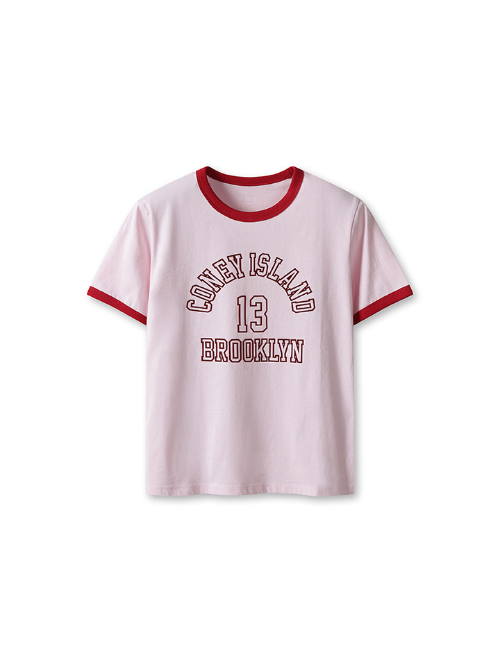 여성) 오가닉 코튼 그래픽 반팔 티 (NEWYORK)