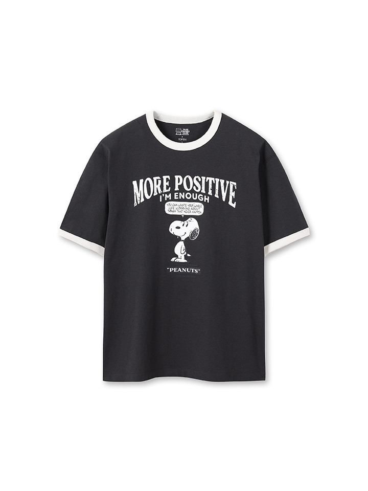 공용) 코튼 콜라보 반팔 티 (피너츠)