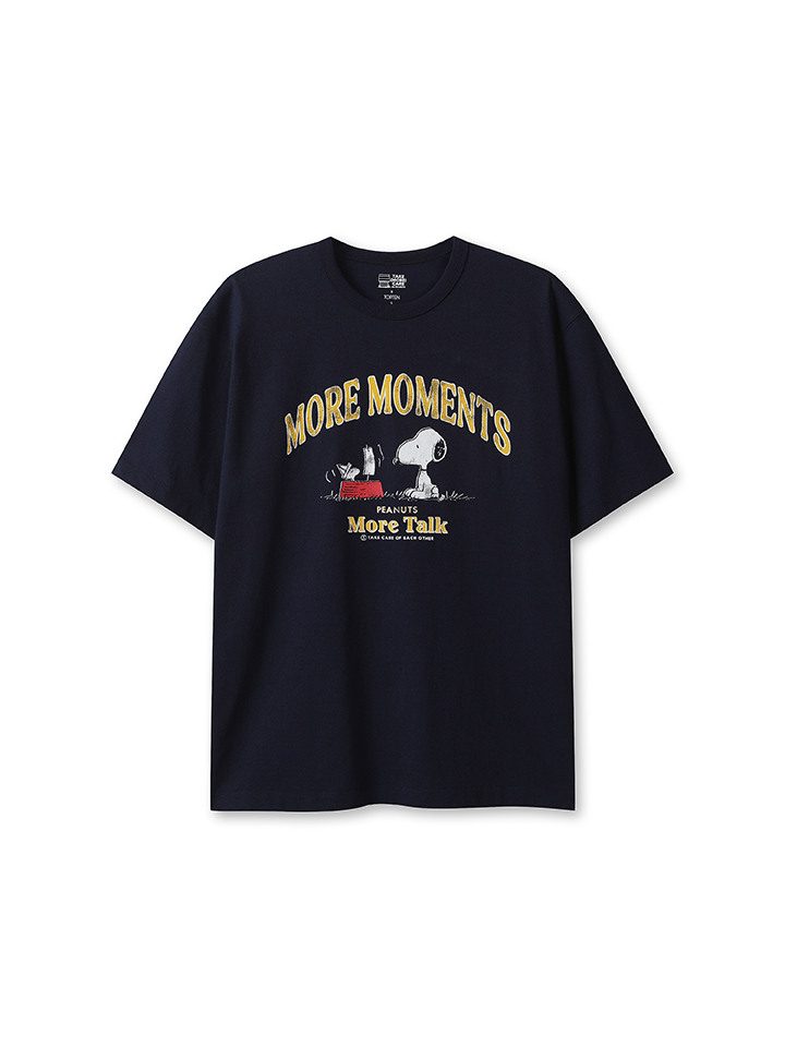 공용) 코튼 콜라보 반팔 티 (피너츠)