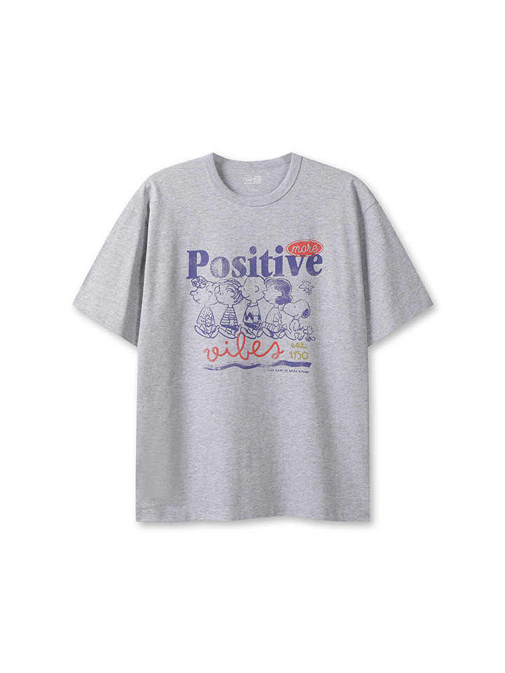 공용) 코튼 콜라보 반팔 티 (피너츠)