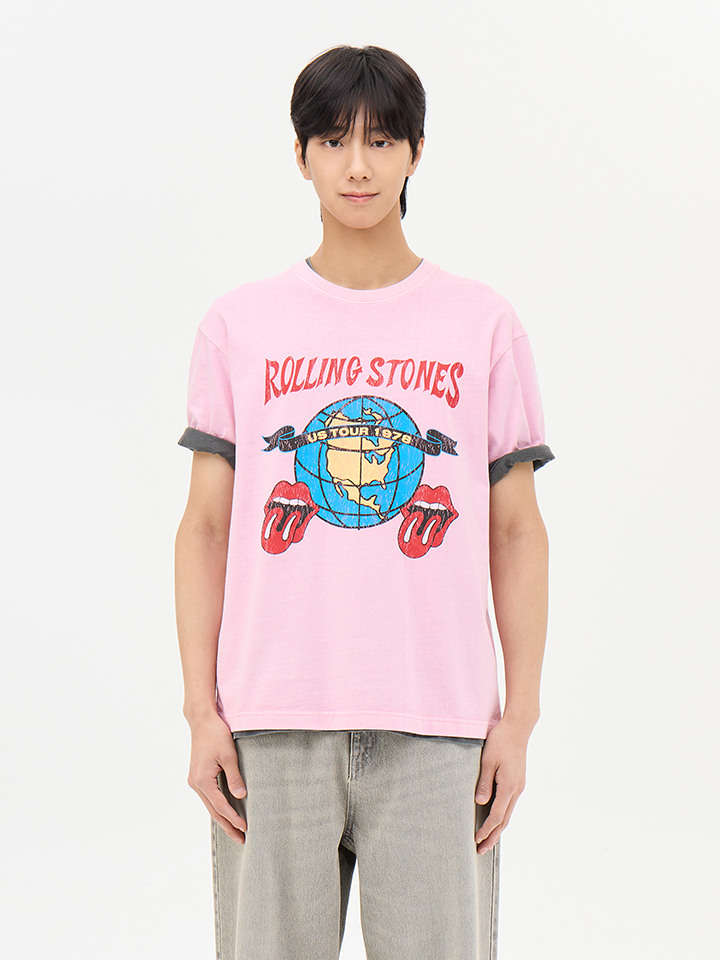 공용) 뮤직 콜라보 반팔 티 (롤링스톤즈)