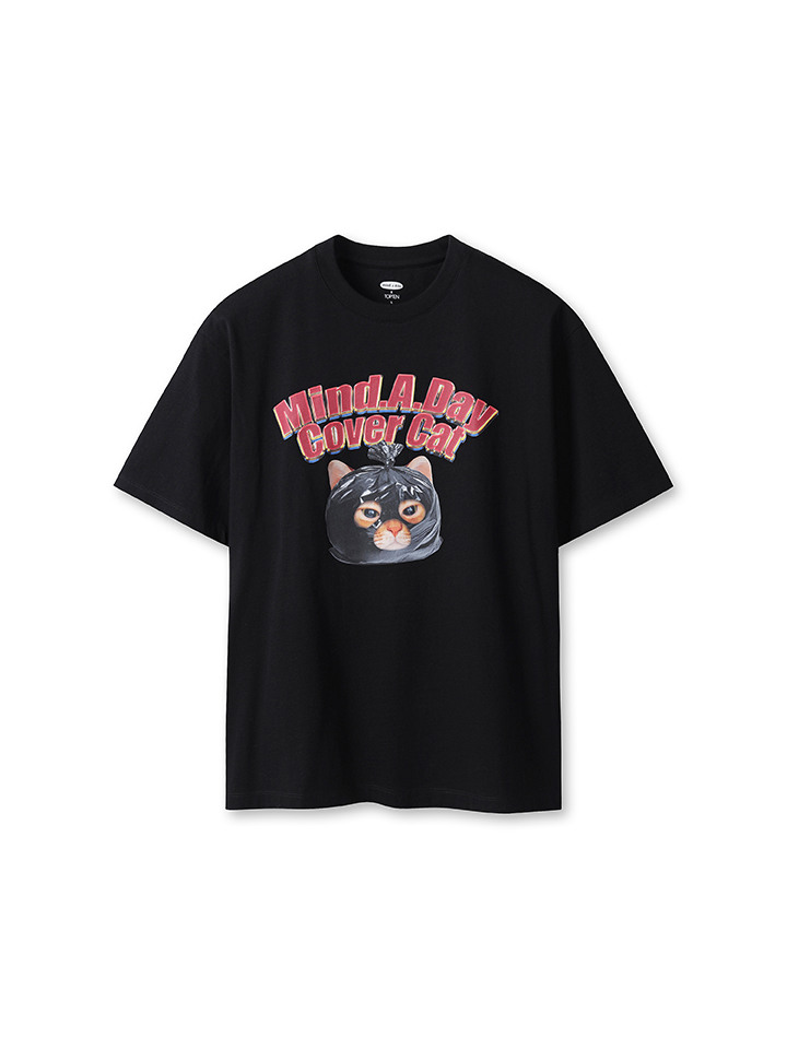 공용) 코튼 반팔T (마인드어데이 커버캣)