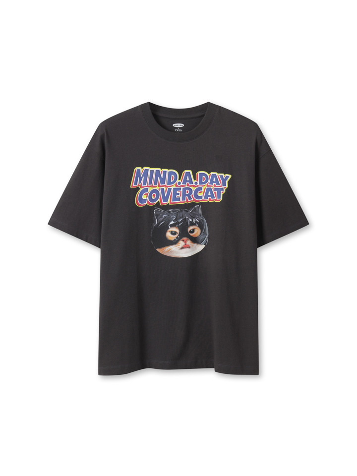 공용) 코튼 반팔T (마인드어데이 커버캣)