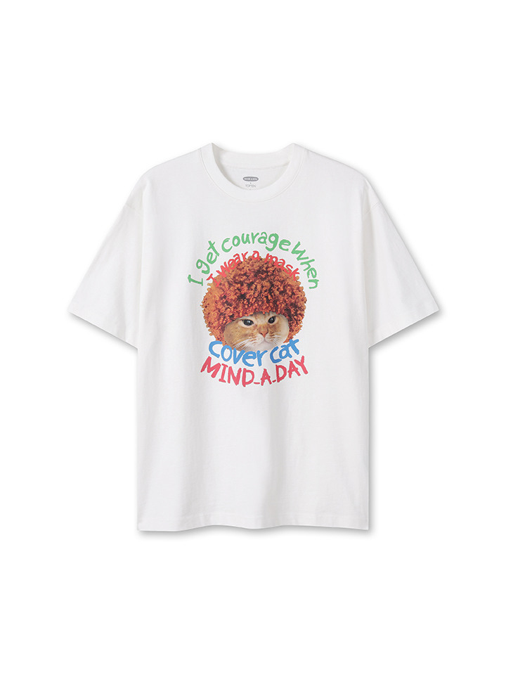 공용) 코튼 반팔T (마인드어데이 커버캣)
