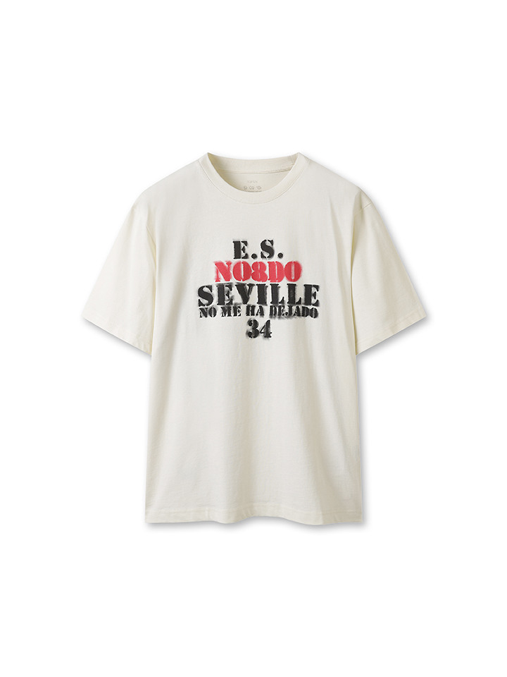 공용) 오가닉 코튼 그래픽 반팔 티 (레터링)