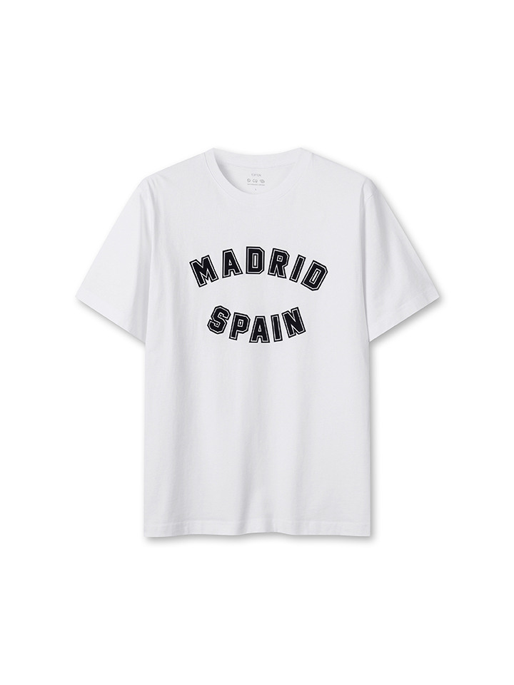 공용) 오가닉 코튼 그래픽 반팔 티 (레터링)