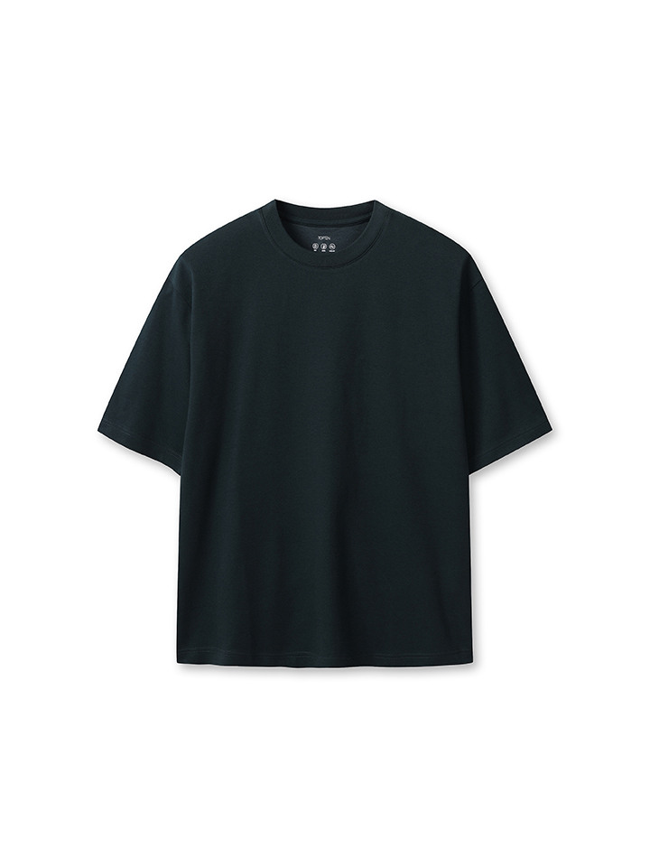 공용) 쿨에어 코튼 더블니트 5부 티