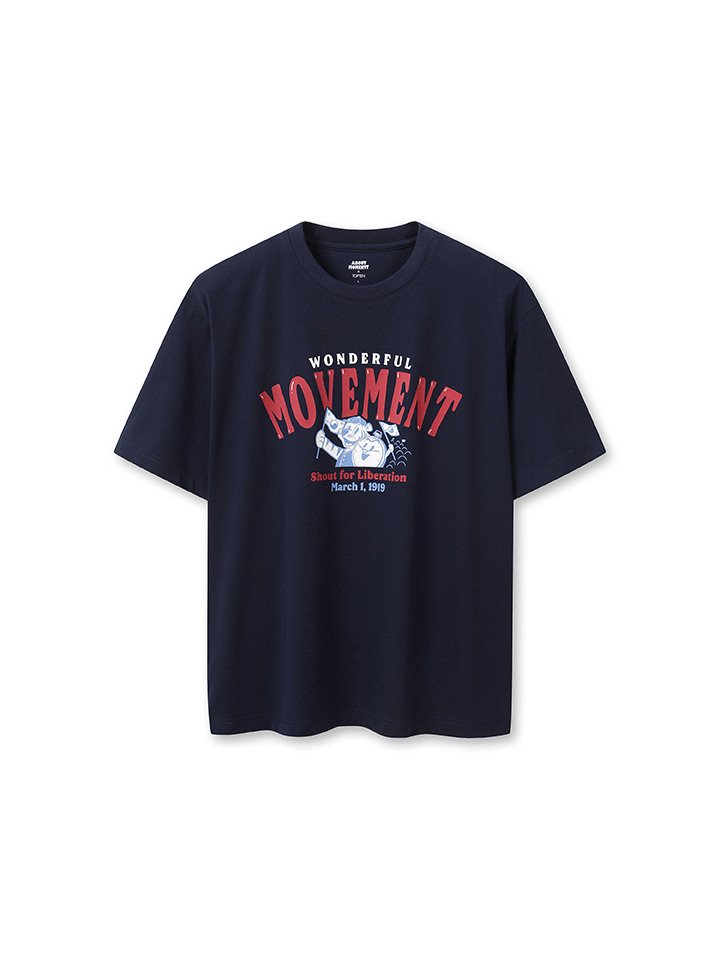 공용) 쿨에어 코튼 어바웃 모먼트 콜라보 티셔츠 (빛을 되찾다광복 80th)