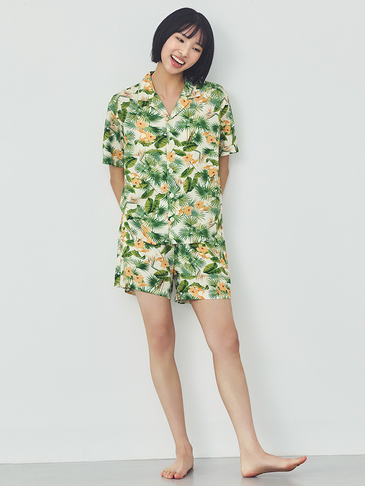 여성) NYBG 콜라보 반팔 파자마 SET-UP