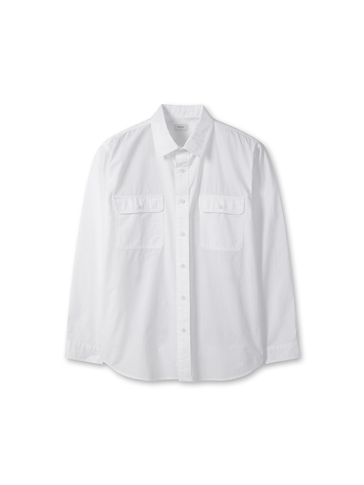 남성) 포플린 워크 셔츠