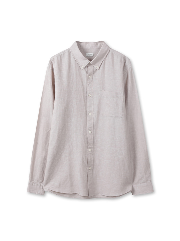 남성) 리넨 버튼다운 셔츠