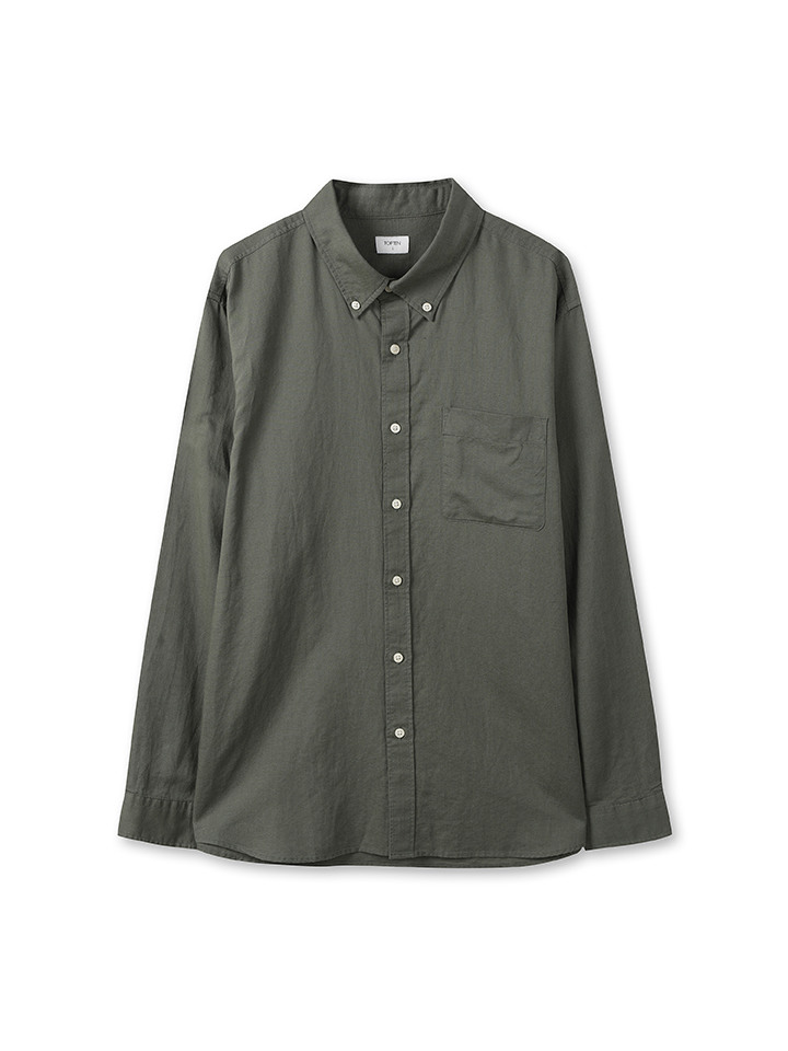 남성) 리넨 버튼다운 셔츠