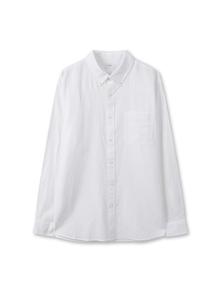 남성) 리넨 버튼다운 셔츠