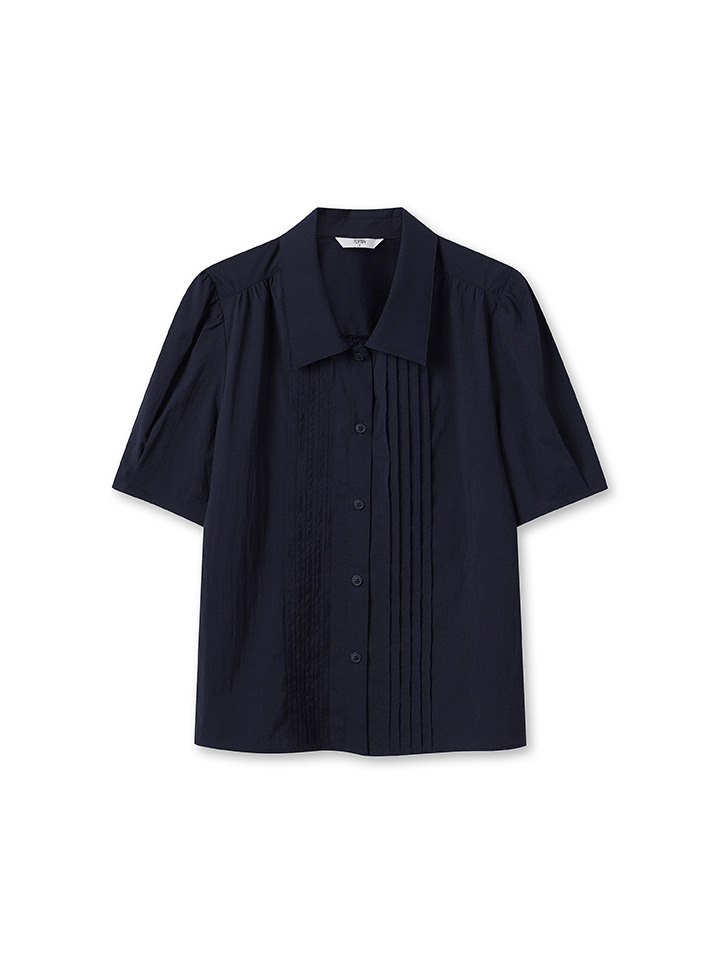 여성) 쿨터치 볼륨 소매 반팔 블라우스