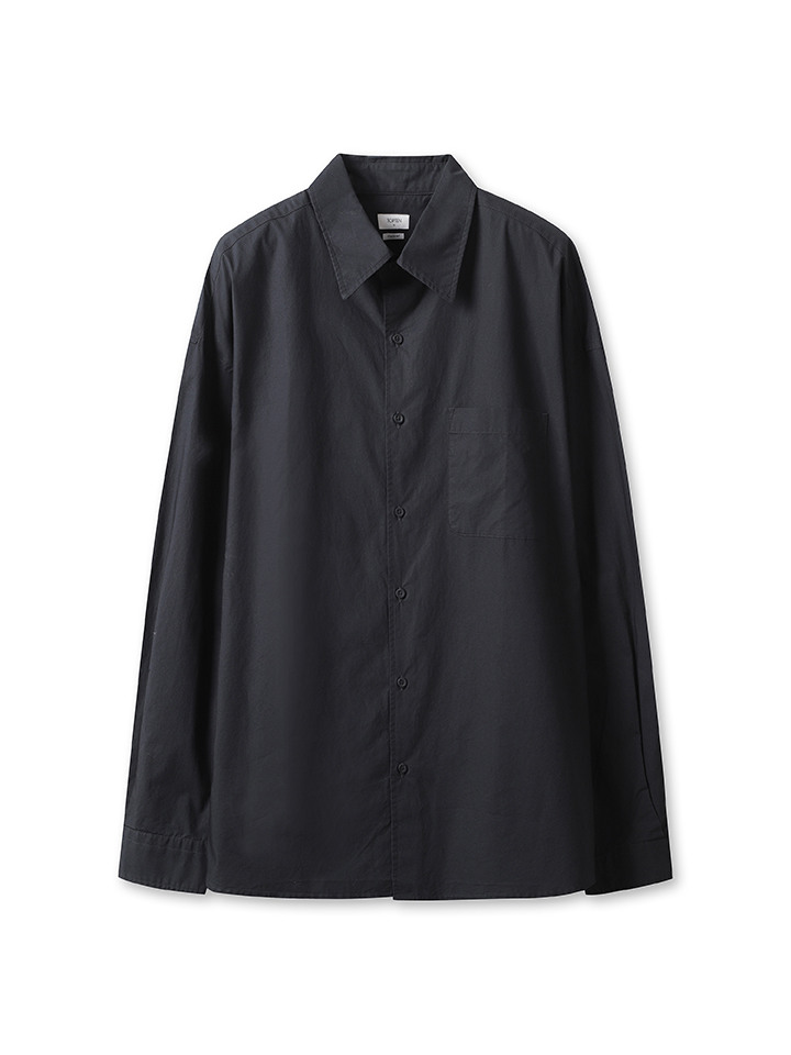공용) 포플린 오버핏 셔츠