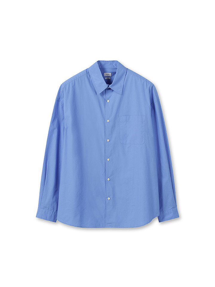 공용) 포플린 오버핏 셔츠