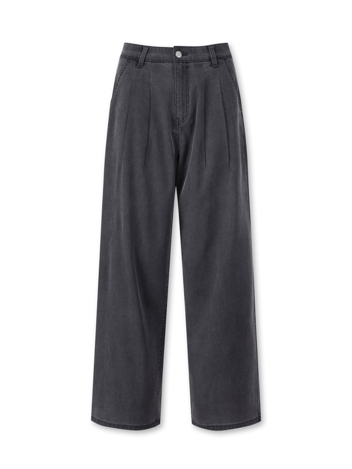 여성) 텐셀스판 와이드 데님